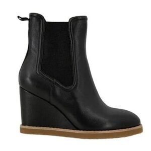 Splendid Women's Wynn Leather Wedge Booties - NWT
